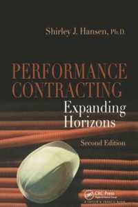 Performance Contracting : Expanding Horizons, Second Edition （2ND）