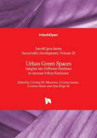 Urban Green Spaces : Insights into Different Solutions to Increase Urban Resilience (Sustainable Development)