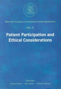 Patient Participation and Ethics -- Paperback / softback