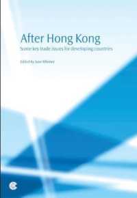 After Hong Kong : Some Key Trade Issues for Developing Countries