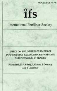 Effect on Soil Nutrient Status of Input/Output Balances for Phosphate and Potassium in France (Proceedings of the International Fertiliser Society)