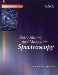 基本原子・分子分光学<br>Basic Atomic and Molecular Spectroscopy