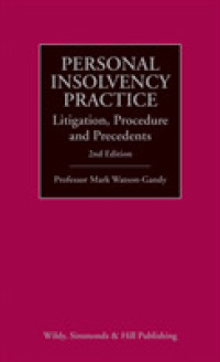 Personal Insolvency Practice: Litigation, Procedure and Precedents -- Hardback （2 Revised）