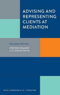 Advising and Representing Clients at Mediation （2ND）