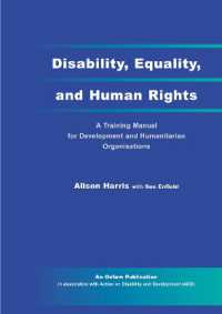 Disability, Equality and Human Rights (Paperback Or Softback)