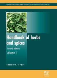 Handbook of Herbs and Spices (Woodhead Publishing Series in Food Science, Technology and Nutrition) 〈1〉 （2ND）
