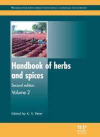 Handbook of Herbs and Spices (Woodhead Publishing Series in Food Science, Technology and Nutrition) 〈2〉 （2ND）