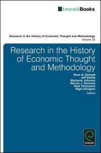 経済思想と方法論の歴史：研究年報（第２８巻・全３巻）<br>Research in the History of Economic Thought and Methodology (Research in the History of Economic Thought and Methodology)