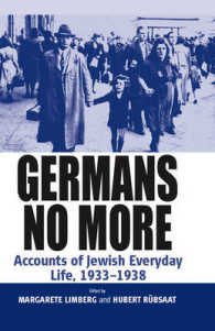 Germans No More : Accounts of Jewish Everyday Life, 1933-1938