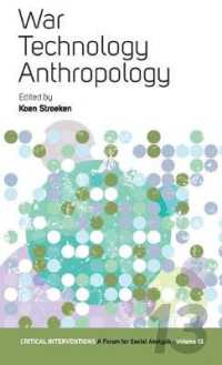 War, Technology, Anthropology (Critical Interventions: A Forum for Social Analysis)