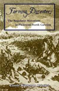 Farming Dissenters : The Regulator Movement in Piedmont North Carolina