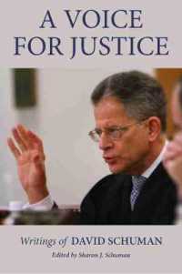 A Voice for Justice : Writings of David Schuman