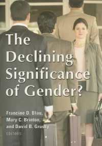 Declining Significance of Gender?