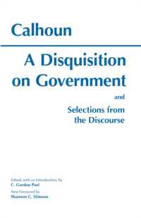Disquisition on Government and Selections from the Discourse -- Paperback / softback