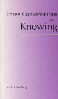 Three Conversations about Knowing -- Paperback / softback