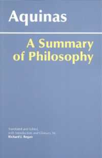 Summary of Philosophy (Hackett Classics) -- Hardback