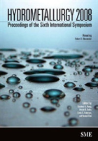 Hydrometallurgy 2008 : Proceedings of 6th International Symposium