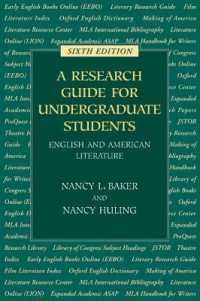 学部生のための英米文学研究法（第６版）<br>A Research Guide for Undergraduate Students