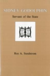 Sidney Godolphin : Servant of the State -- Hardback