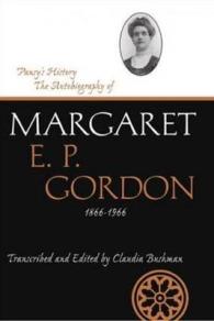 Pansy's History : The Autobiography of Margaret E. P. Gordon, 1866-1966 (Life Writings Frontier Women)