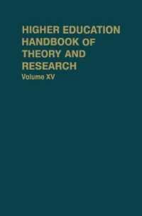 Higher Education : Handbook of Theory and Research (Higher Education) 〈15〉