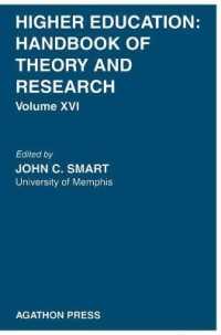 Higher Education : Handbook of Theory and Research (Higher Education) 〈16〉