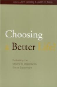 Choosing a Better Life? : Evaluating the Moving to Opportunity Social Experiment (Urban Institute Press)