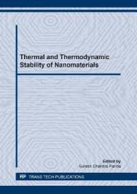 Thermal and Thermodynamic Stability of Nanomaterials (Materials Science Forum)