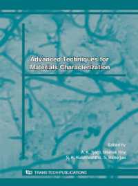 Advanced Techniques for Materials Characterization (Materials Science Foundations)