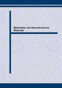 Metastable and Nanostructured Materials (Materials Science Forum)