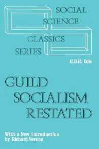 Guild Socialism Restated (Social Science Classics Series) / Cole