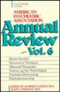 American Psychiatric Association Annual Review 〈006〉