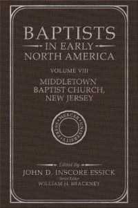 Baptists in Early North America - Middletown Baptist Church, New Jersey : Volume VIII (Baptists in Early North America Series)