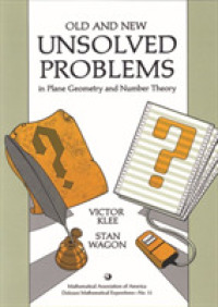 Old and New Unsolved Problems in Plane Geometry and Number Theory (Dolciani Mathematical Expositions)