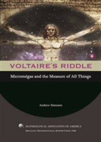 Voltaire's Riddle : Micromegas and the Measure of All Things (Dolciani Mathematical Expositions)