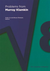 Problems from Murray Klamkin : The Canadian Collection