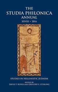 The Studia Philonica Annual XXVIII, 2016 : Studies in Hellenistic Judaism