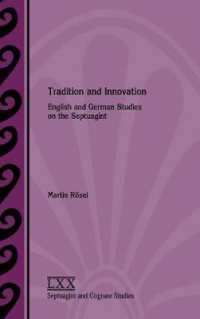 Tradition and Innovation : English and German Studies on the Septuagint