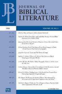 Journal of Biblical Literature 139.2 (2020)
