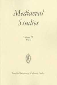 Mediaeval Studies 75 (2013) (Mediaeval Studies)