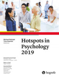 Hotspots in Psychology 2019 (Zeitschrift fur Psychologie) -- Paperback / softback