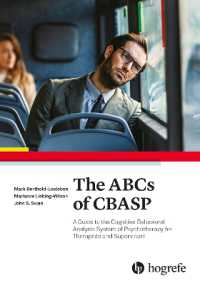 The ABCs of CBASP : A Guide to the Cognitive Behavioral Analysis System of Psychotherapy for Therapists and Supervisors