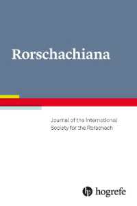 Rorschachiana : Journal of the International Society for the Rorschach, Vol. 44 /2023 (Yearbook of the International Rorschach Society)