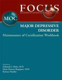 FOCUS Major Depressive Disorder Maintenance of Certification (MOC) Workbook