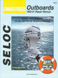 Johnson/Evinrude Outboards 1992-01 Repair Manual : All V-Engines, 65-300 Hp