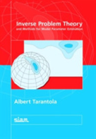Inverse Problem Theory and Methods for Model Parameter Estimation -- Paperback
