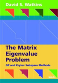 Matrix Eigenvalue Problem : Gr and Krylov Subspace Methods -- Paperback