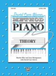 David Carr Glover Method for Piano Theory Level 1
