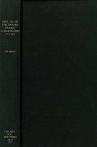 Minutes of the Oxford Paving Commissioners 1771-1801 (Oxford Historical Society New Series)