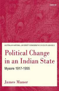 Political change in an Indian state : Mysore, 1917-1955